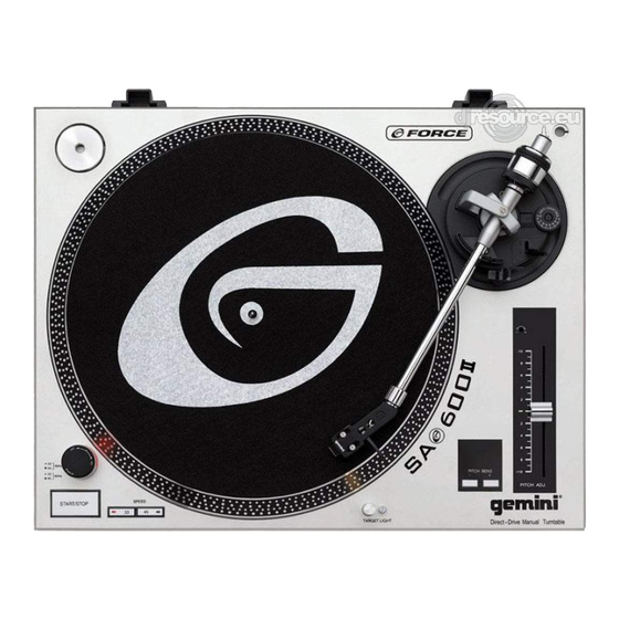 Gemini SA-600II Handbücher