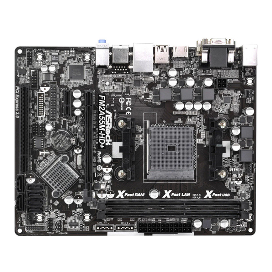 ASROCK FM2A55M-HD+ Bedienungsanleitung