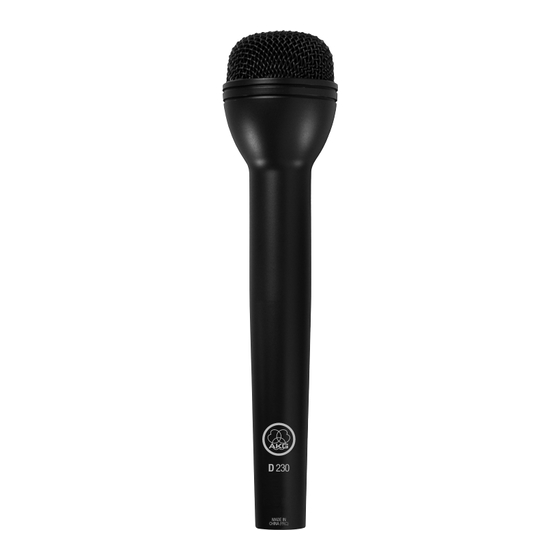 AKG D230 Bedienungsanleitung