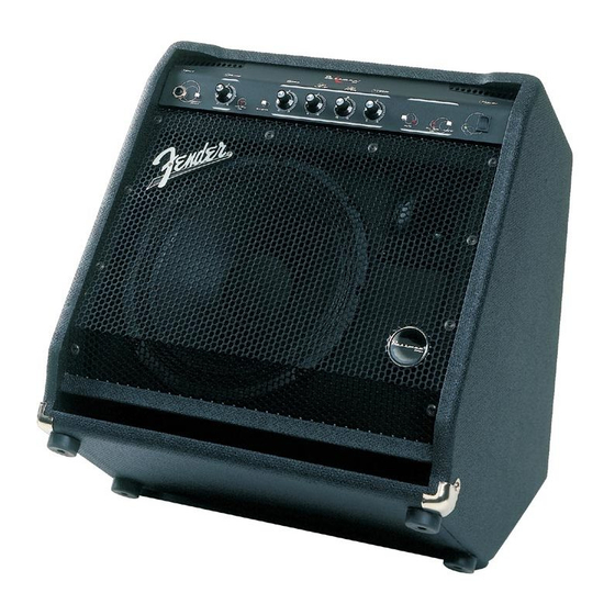 Fender Bassman 60 Bedienungsanleitung
