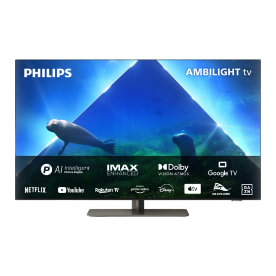 Philips OLED818 Serie Kurzanleitung