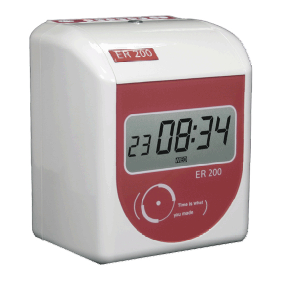 Alpha Zeitsysteme ER200D Bedienungsanleitung