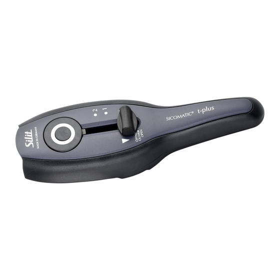 Silit Sicomatic t-plus Bedienungs- Und Pflegehinweise