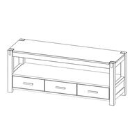 Unique Furniture A/S Royal Oak TV-HiFi Aufbauanleitung