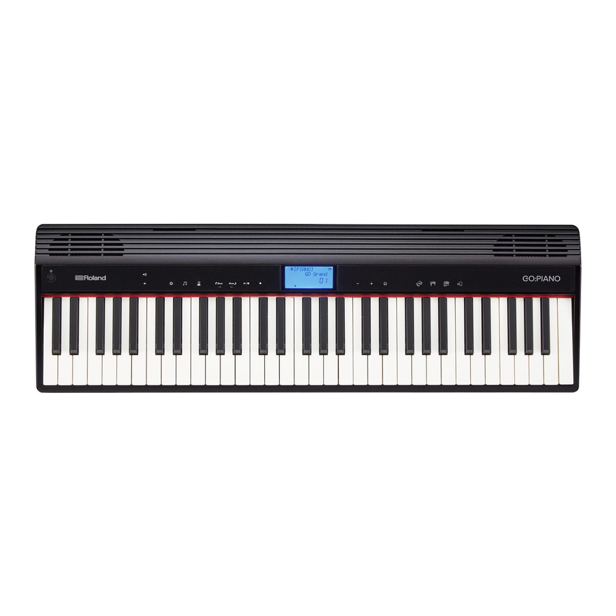 Roland GO:PIANO Bedienungsanleitung