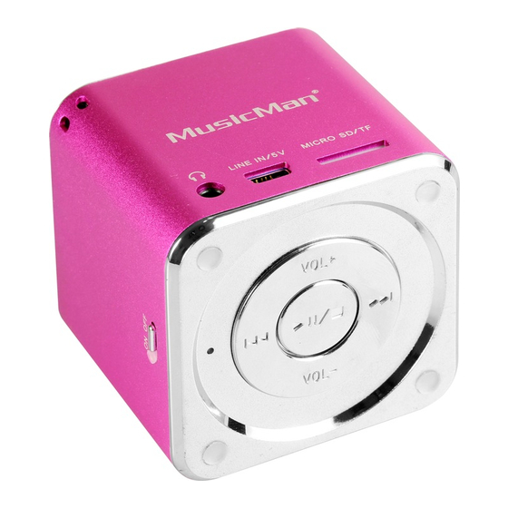 Technaxx MINI MusicMan Gebrauchsanleitung