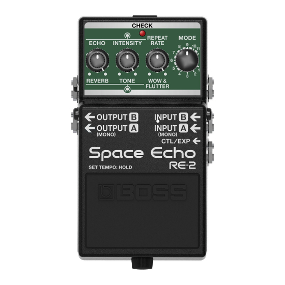 Boss RE-2 Bedienungsanleitung