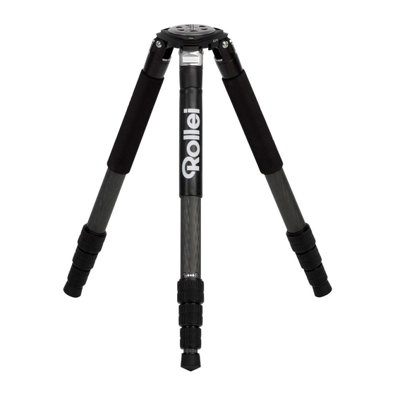 Rollei Rock Solid Carbon Tripod Alpha Bedienungsanleitung