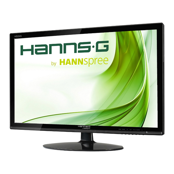 HANNspree Hanns.G HS245HPB Bedienungsanleitung