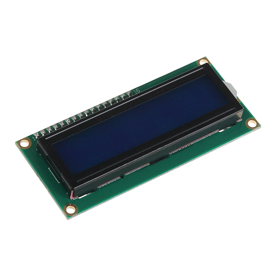 Joy-it 16X2 LCD MODUL Anleitung
