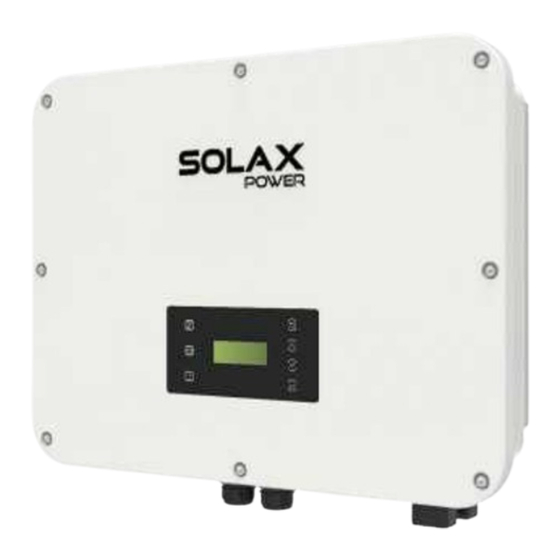 Solax X3-ULT-15K Installationshandbuch