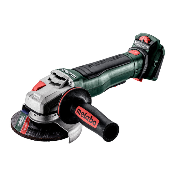 Metabo W 18 LT BL 11-125 Originalbetriebsanleitung