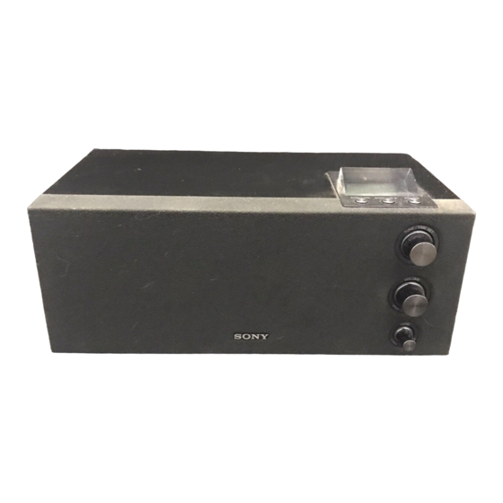Sony ICF-M1000 Bedienungsanleitung