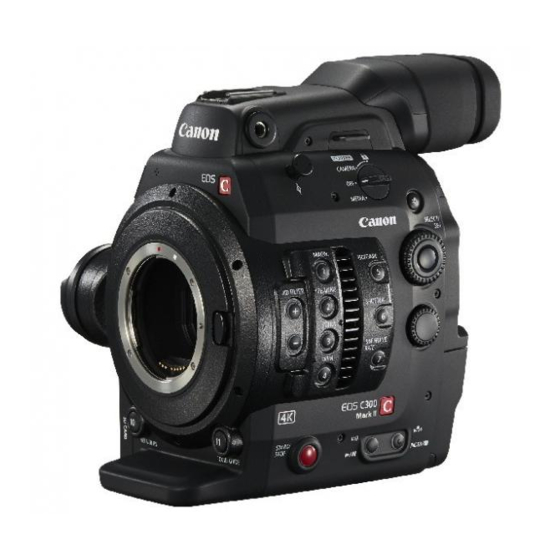 Canon EOS C300 Mark II PL Handbuch
