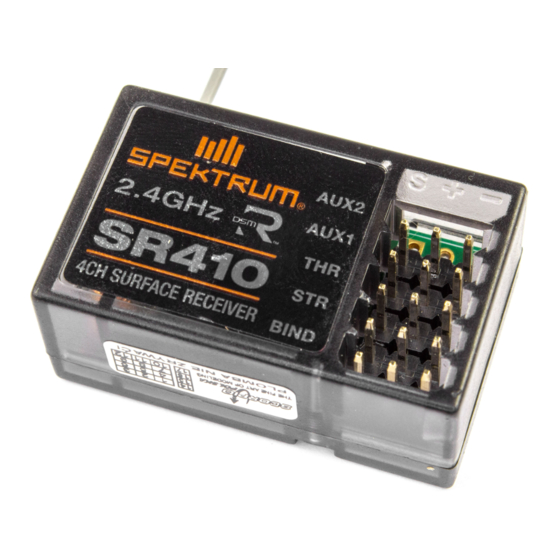 Spektrum SR410 Handbücher