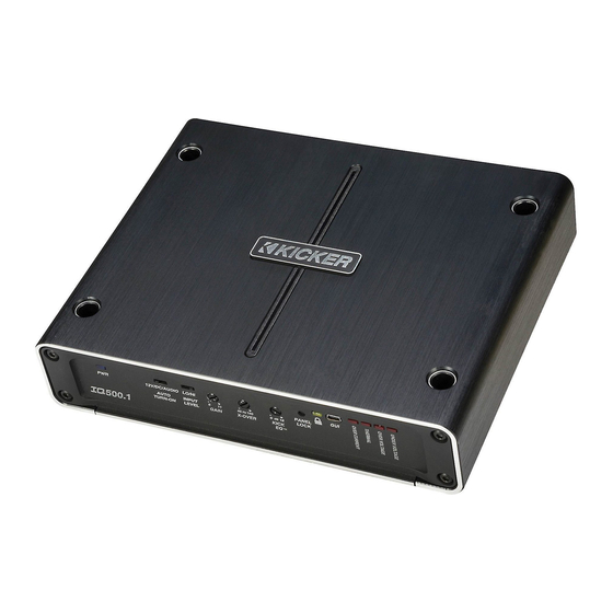 Kicker IQ500.1 Schnellstart