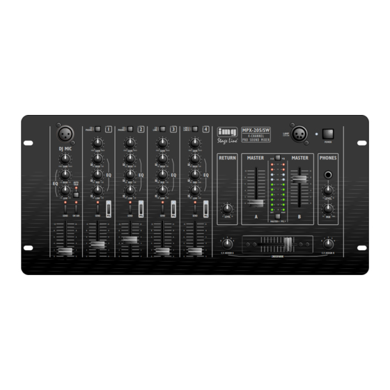Stageline MPX-205/SW Bedienungsanleitung