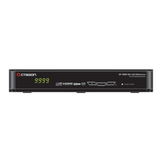 Octagon SF 918G Serie Bedienungsanleitung