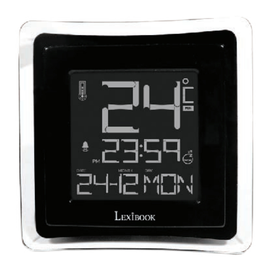 LEXIBOOK THERMOCLOCK PURE TH010 Bedienungsanleitung
