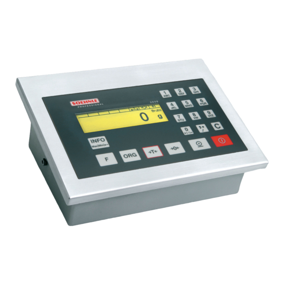 Soehnle Professional 3020 Handbuch