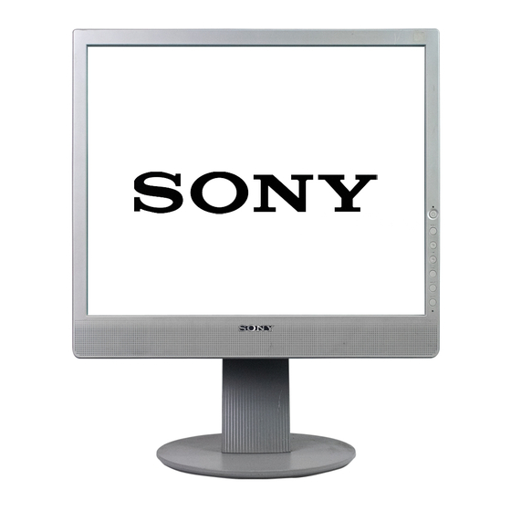 Sony SDM-X93 Bedienungsanleitung