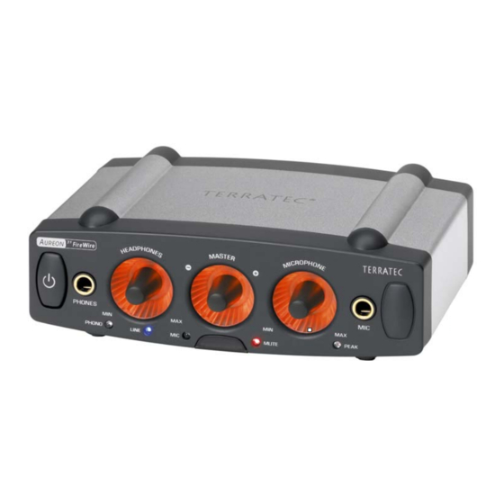 TerraTec Aureon 7.1 FireWire Handbuch