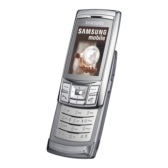 Samsung SGH-D840 Bedienungsanleitung