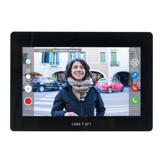 CAME XTS 7IP WH WLAN Benutzerhandbuch