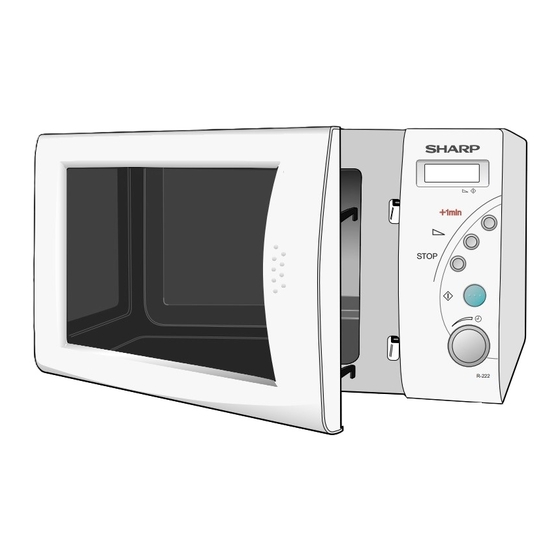 Sharp R-222 Bedienungsanleitung Mit Kochbuch