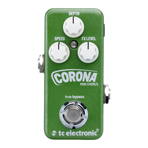 TC Electronic Corona Mini Chorus Bedienungsanleitung