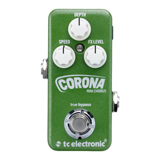 TC Electronic Corona Mini Chorus Handbücher
