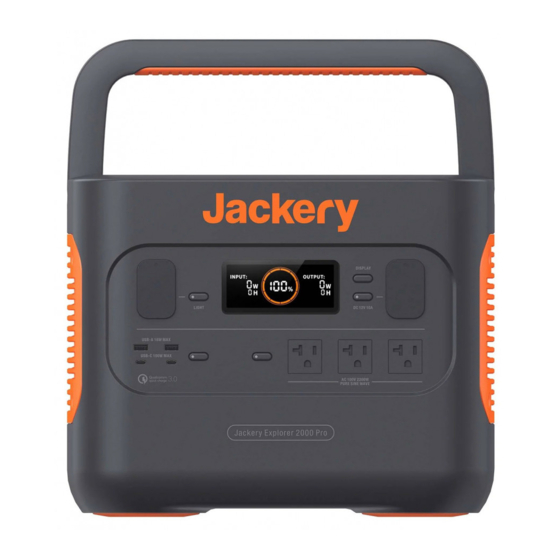 Jackery Explorer 2000 Pro Benutzerhandbuch
