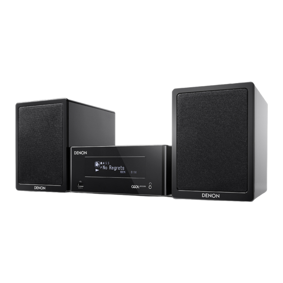 Denon Ceol Piccolo Schnellstartanleitung
