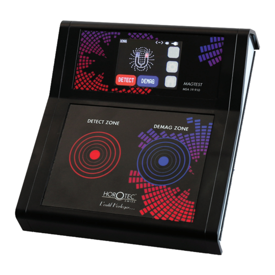 Horotec Magtest MSA 19.910 Bedienungsanleitung