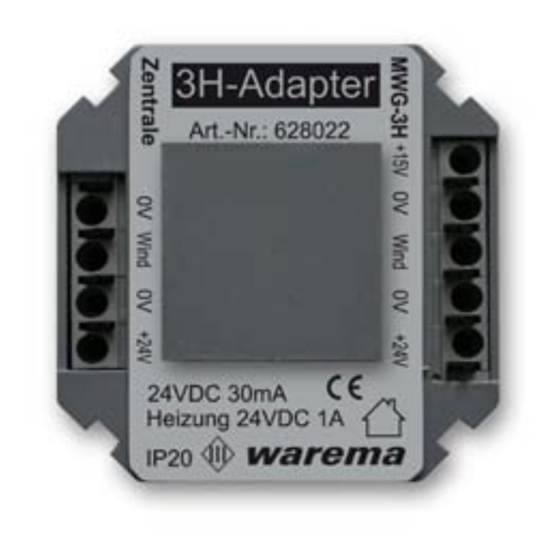 WAREMA 3H Bedienungs- Und Installationsanleitung