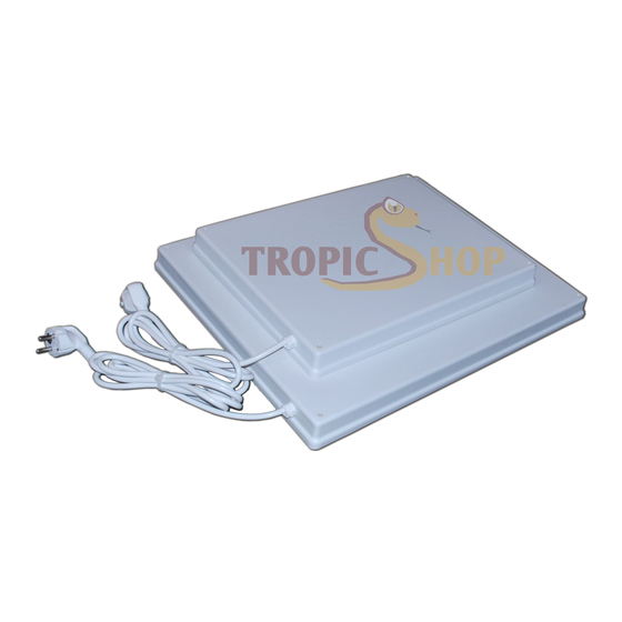 Tropic Shop Heatpanel Betriebsanleitung