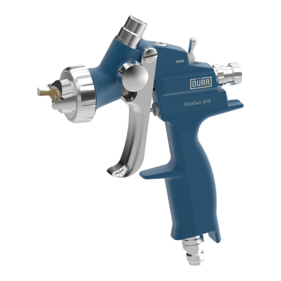 Durr EcoGun 910 Betriebsanleitung