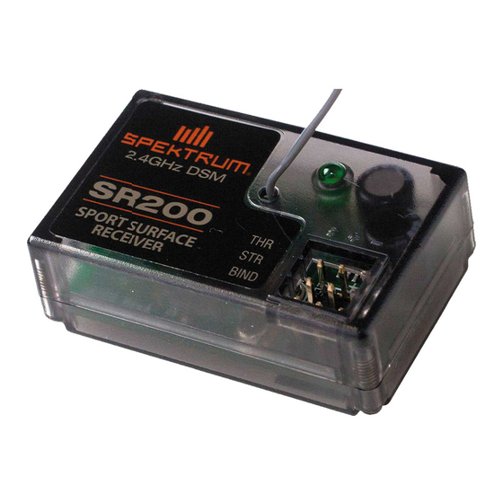 Spektrum SR200 Bedienungsanleitung