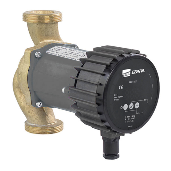 EBARA Ego B easy series Bedienungs- Und Wartungshandbuch
