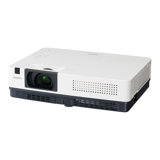 Sanyo PLC-XR201 Bedienungsanleitung