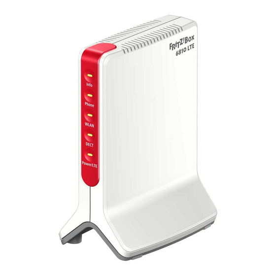 Fritz!Box 6810 LTE Kurzanleitung