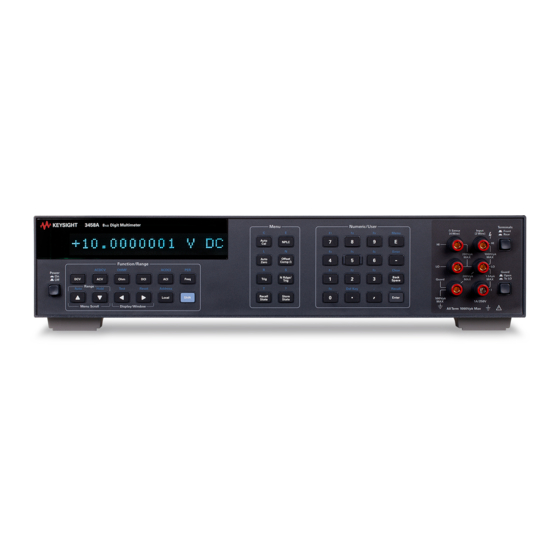 Keysight 3458A Benutzerhandbuch