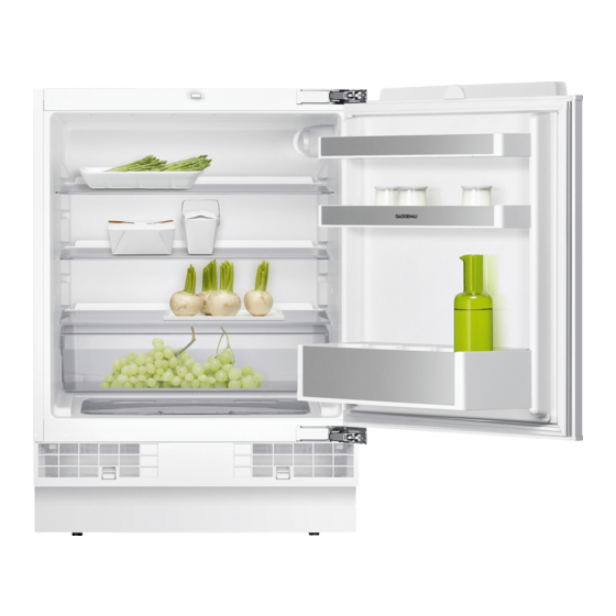 Gaggenau RC 200 Gebrauchsanleitung