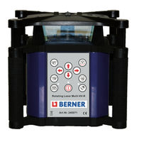 Berner Rotating Laser Multi HV-R Bedienungsanleitung