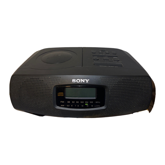 Sony ICF-CD820 Bedienungsanleitung