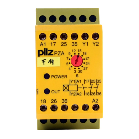 Pilz PZA Bedienungsanleitung