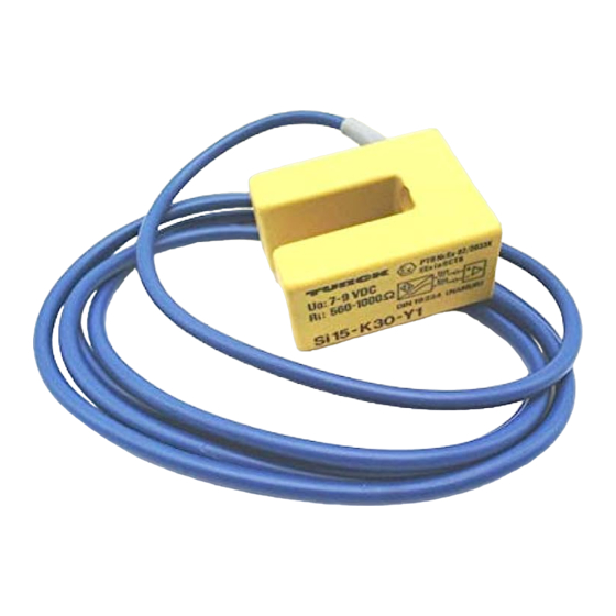 turck SI15-K30-Y1X Kurzanleitung