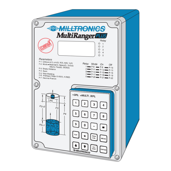Milltronics MULTIRANGER PLUS Betriebsanleitung