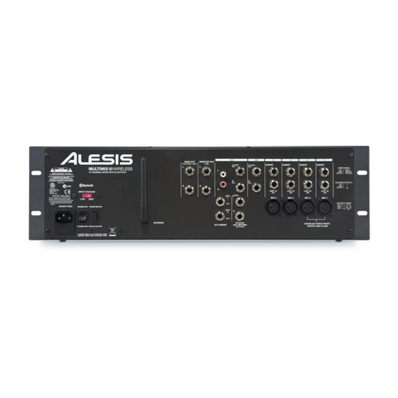 Alesis MultiMix 10 Wireless Benutzerhandbuch