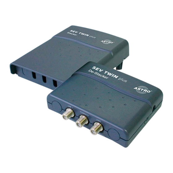 ASTRO SEV Twin plus Betriebsanleitung